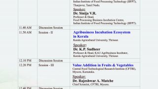 State level Seminar on Value Addition in Food Processing Sector